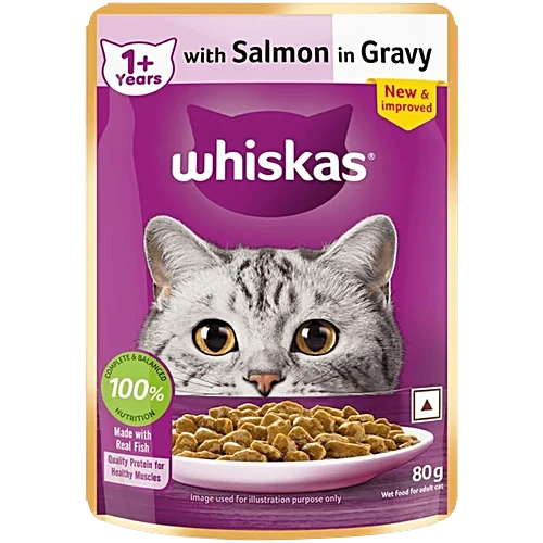 Whiskas Cat Food Adult Salmon In Gravy